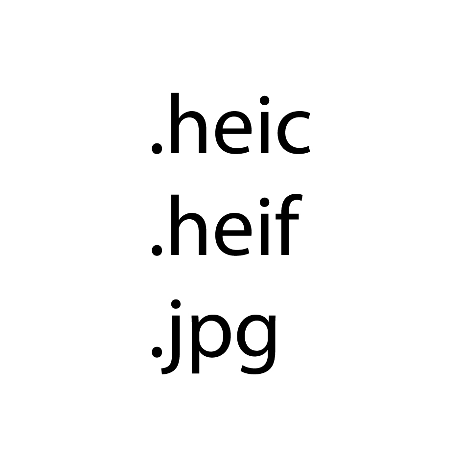 formato heic, heif e jpg